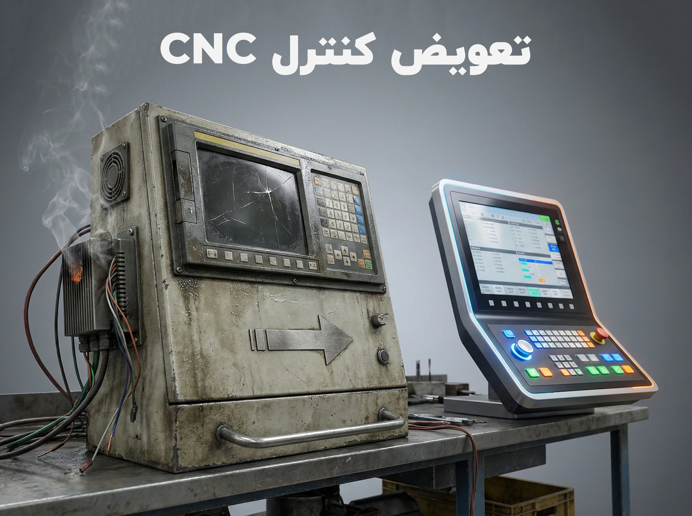 تعویض کنترل سی ان اسی CNC